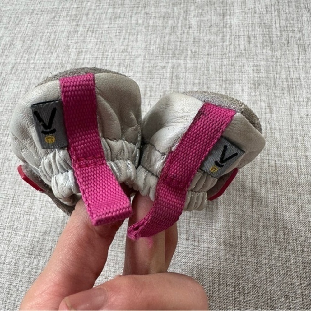 KEEN Silver and pink Leather booties for girls infant baby crawler 12 Months - Picture 4 of 8